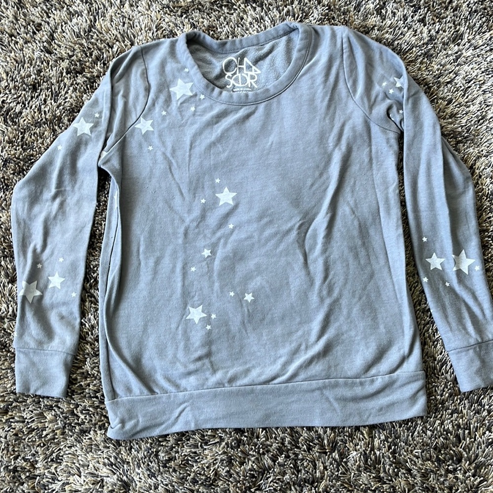 Thin, soft Chaser star sweatshirt